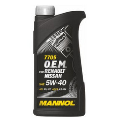    Mannol O.E.M. for Renault Nissan 5W-40  4036021101514  