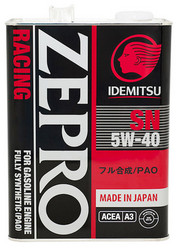 Купить моторное масло Idemitsu Zepro Racing Sn 5W40 4л Синтетическое 3585041 в Абакане