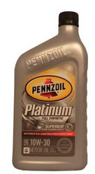    Pennzoil Platinum SAE 10W-30 Full Synthetic Motor Oil  071611915106  