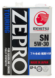 Купить моторное масло Idemitsu Zepro Touring Sn/Gf-5 5W-30 4л Синтетическое 1845041 в Абакане