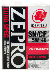 Купить моторное масло Idemitsu Zepro Euro Spec Sn/Cf 5W40 4л Синтетическое 1849041 в Абакане