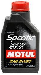 Купить моторное масло Motul Specific 504.00-507.00 Синтетическое 101474 в Абакане