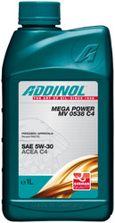 Купить моторное масло Addinol Mega Power MV 0538 C4 5W-30, 1л Синтетическое 4014766073259 в Абакане