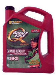    Quaker state Enhanced Durability Higher Mileage Engine SAE 5W-30 Motor Oil  073102013445  