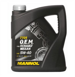    Mannol O.E.M. for Renault Nissan 5W-40  4036021401515  