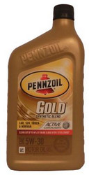    Pennzoil Gold SAE Synthetic Blend Motor Oil 5W-30  071611900690  