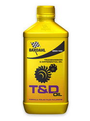 Трансмиссионные масла и жидкости ГУР: Bardahl T&D OIL 85W-140, 1л. , Синтетическое | Артикул 423040